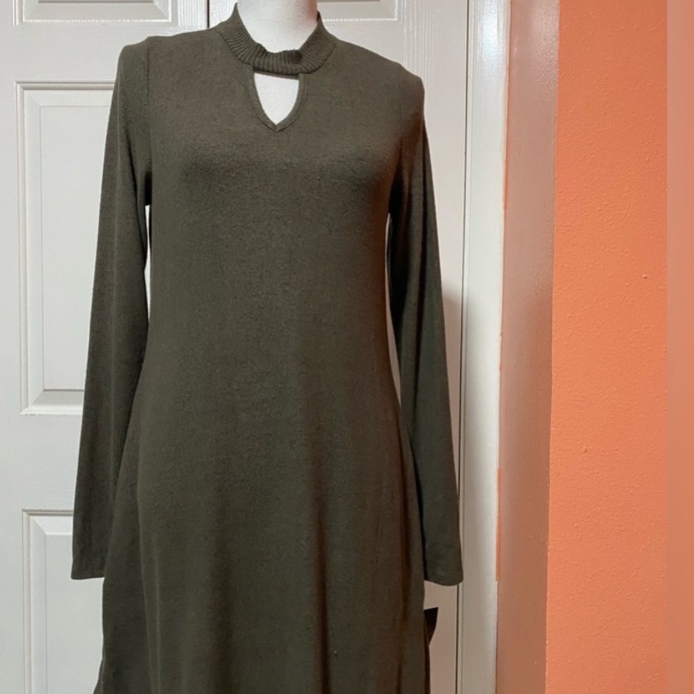 NWT Fortune‎ + ivy Womens sweater green dress S